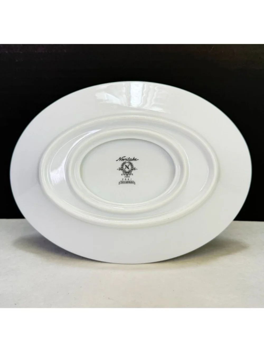 Vintage Noritake Savannah 2 Cup Gravy Boat with Attached Underplate